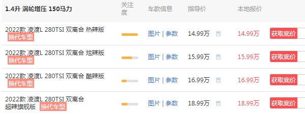 大眾凌渡2022款圖片及報(bào)價(jià)  2022款凌渡售價(jià)14萬(wàn)(第五年保值率50%)