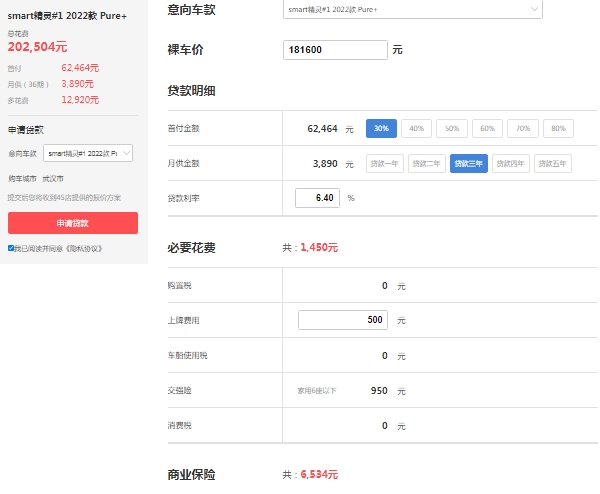 smater奔馳汽車報(bào)價(jià)，在售smart精靈#1報(bào)價(jià)18萬起