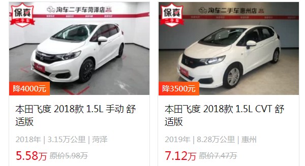 飛度汽車2022款自動(dòng)擋多少錢 2022款自動(dòng)擋售價(jià)8萬(落地10萬)