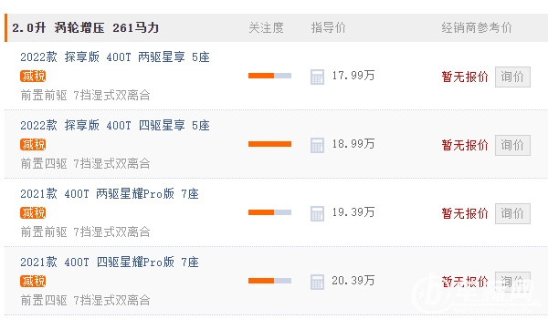 星途攬?jiān)滦姓?022款報(bào)價(jià)圖片 星途攬?jiān)滦姓妫ㄔ谑圮囆?7.99萬(wàn)元起）